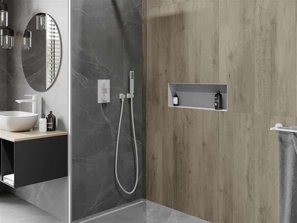 Mexen X-Wall-NR falba építhetö polc falfülke burkolható keret 60 x 20 cm, fehér - 1921602010 Falfülke