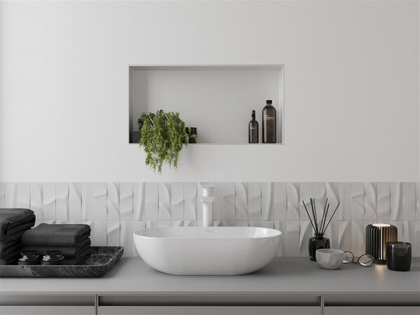 Mexen X-Wall-NR falba építhetö polc falfülke burkolható keret 60 x 30 cm, fehér - 1921603010 Falfülke
