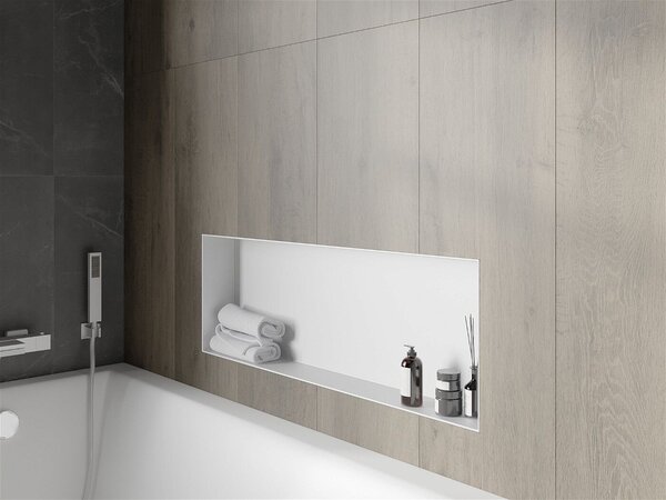 Mexen X-Wall-NR falba építhetö polc falfülke burkolható keret 90 x 30 cm, fehér - 1921903010 Falfülke