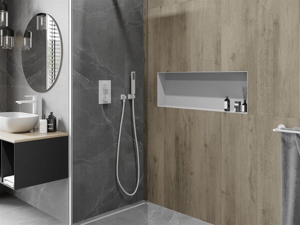 Mexen X-Wall-NR falba építhetö polc falfülke burkolható keret 90 x 30 cm, fehér - 1921903010 Falfülke