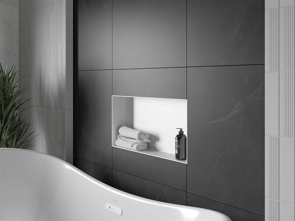 Mexen X-Wall-NR falba építhetö polc falfülke burkolható keret 60 x 30 cm, fehér - 1921603010 Falfülke