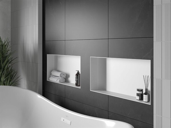 Mexen X-Wall-NR falba építhetö polc falfülke burkolható keret 60 x 30 cm, fehér - 1921603010 Falfülke