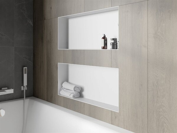 Mexen X-Wall-NR falba építhetö polc falfülke burkolható keret 75 x 30 cm, fehér - 1921753010 Falfülke