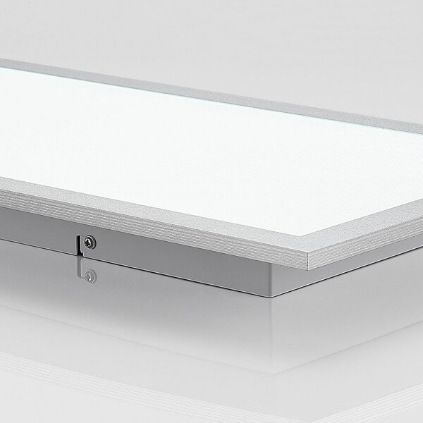 PRIOS Prios LED panel Gelora, 80 cm, 4.000 K, ezüst színű, alumínium, alumínium, Fehér / opál, Konyha, Műanyag, Modern