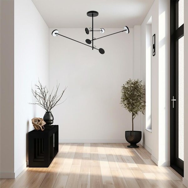 Moosee Bobbie 3 Modern Állítható LED Függőlámpa Fekete