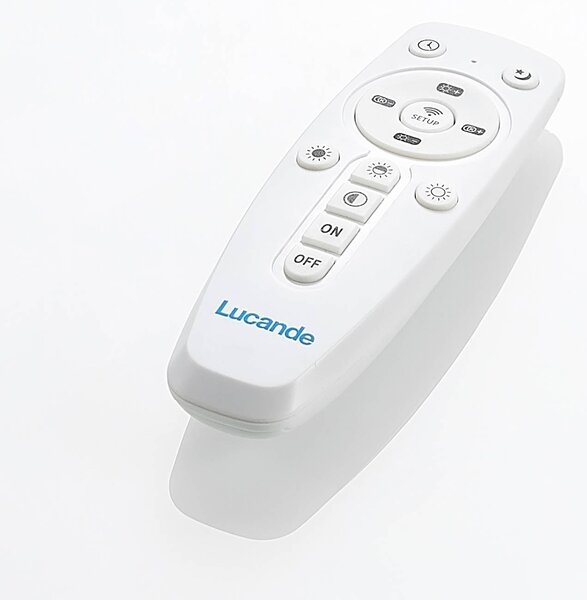 Lucande LED mennyezeti lámpa Enesa, 63 cm, CCT, távirányítóval, dimmelhető, dimmelhető, Alu / szürke / cink, Hálószoba, fém, Modern