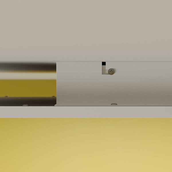 Lindby Luay LED panel, 80 x 30 cm, fehér, 3000-6000K, dimmelhető, Fehér / opál, Konyha, Műanyag, Modern