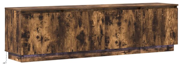 TV szekrény 180 x 38 x 49 cm Füstölt tölgy Szerelt Fa