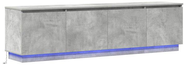 TV szekrény 180 x 38 x 49 cm Beton Szürke Szerelt Fa