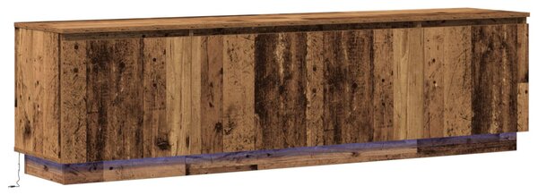 TV szekrény 180 x 38 x 49 cm Öreg fa Szerelt Fa