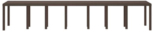 Kerti Asztal Barna 400 x 100 x 73 cm polirattan