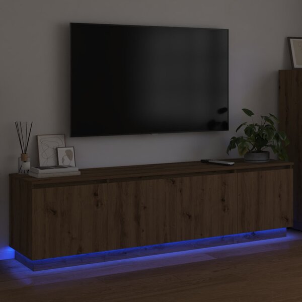 TV szekrény 180 x 38 x 49 cm Artisan tölgy Szerelt Fa