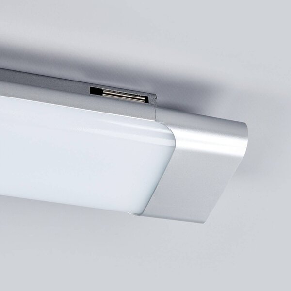 Arcchio Vinca LED mennyezeti lámpa, 60 cm, 1.620 lm, 4.000 K, Alu / szürke / cink, Dolgozószoba / Iroda, Műanyag, Modern