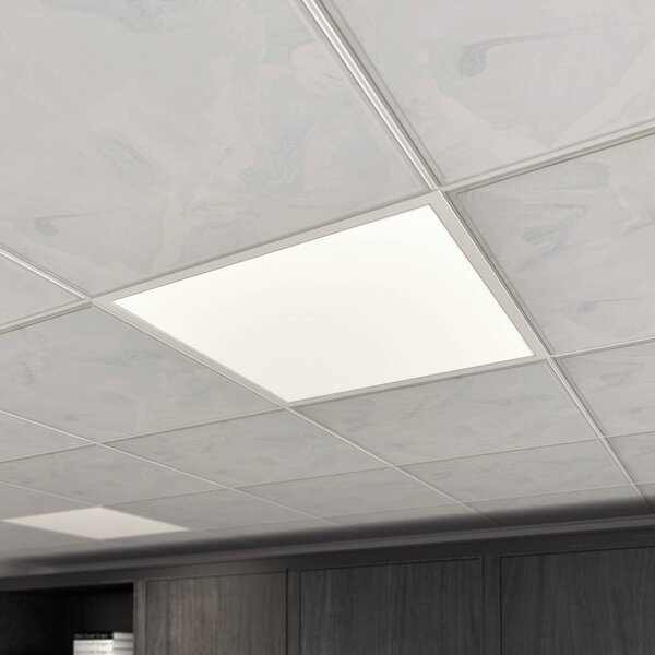 Arcchio LED betétes panel Vinas, 62 cm, fehér, alumínium, CCT, dimmelhető, Fehér / opál, Dolgozószoba / Iroda, Műanyag