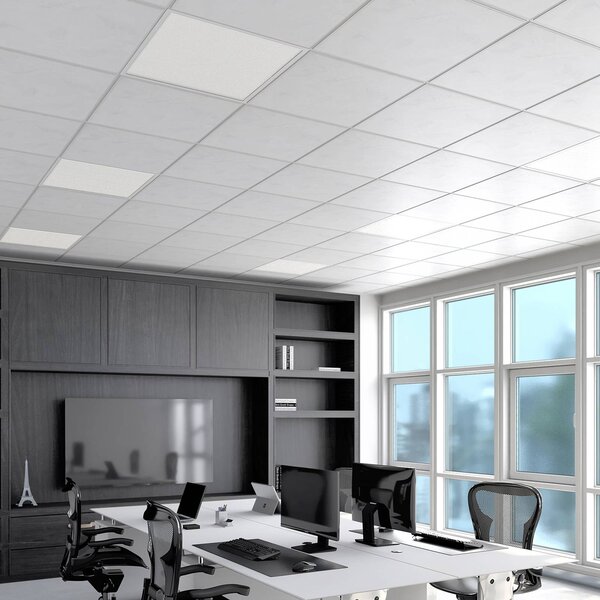 Arcchio LED betétes panel Vinas, 62 cm, fehér, alumínium, CCT, dimmelhető, Fehér / opál, Dolgozószoba / Iroda, Műanyag