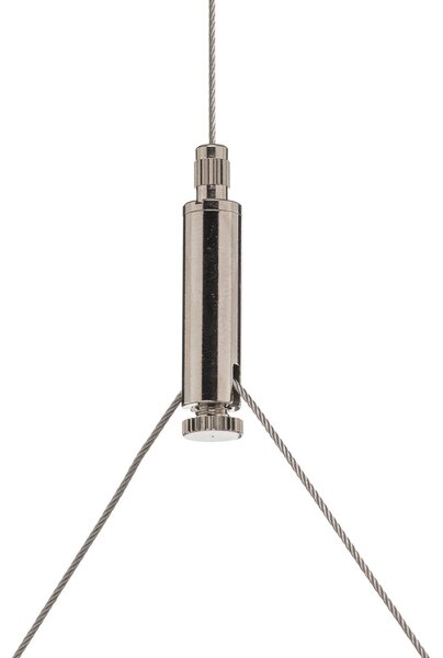 Arcchio LED-es függőlámpa Dorean, ezüst, fém, 120cm, dimmelhető, Alu / szürke / cink, Dolgozószoba / Iroda, fém, Modern