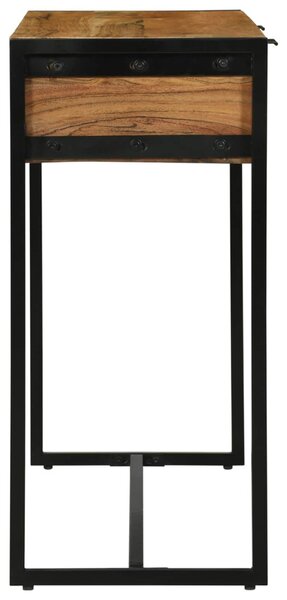 Konzolasztal fiókkal Barna 90 x 35 x 75 cm Tömör Akácfa