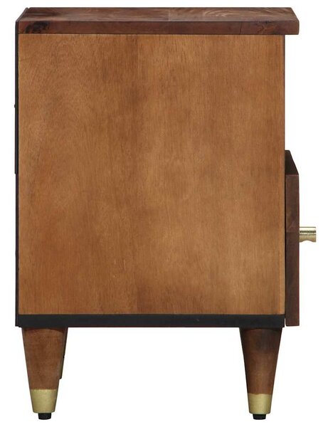 Éjjeliszekrény 2 db Méz barna 40 x 33 x 46 cm Tömör Mangófát