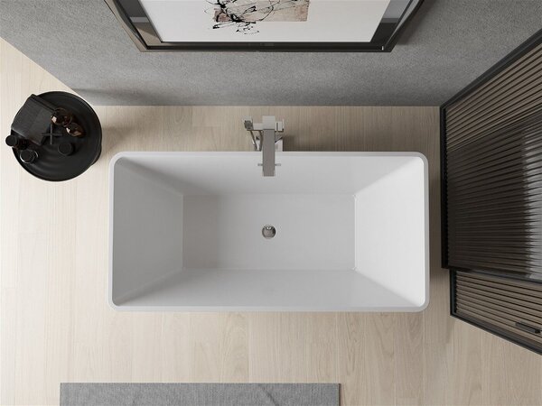 Luxury Malaga szabadon álló fürdökád akril 150 x 75 cm, fehér - 51421507500 Térben álló kád