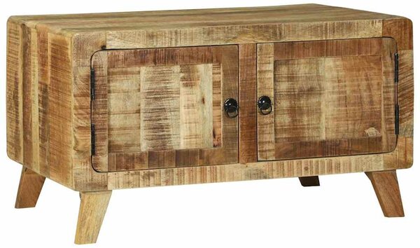 Dohányzóasztal Barna 80 x 54 x 45 cm Tömör Mangófát