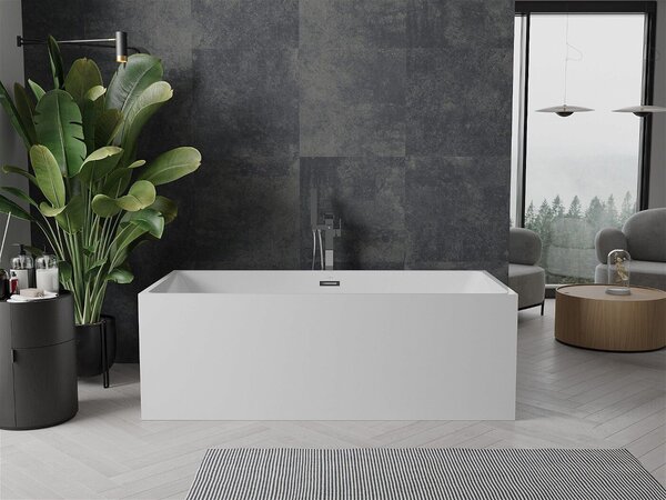 Luxury Nita szabadon álló fürdökád akril 170 x 80 cm, fehér, leeresztö króm - 52091708000 Térben álló kád