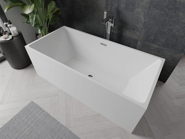 Luxury Nita szabadon álló fürdökád akril 170 x 80 cm, fehér, leeresztö króm - 52091708000 Térben álló kád
