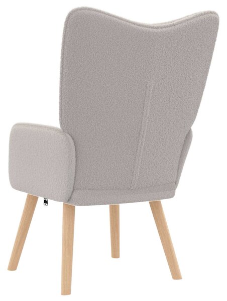 Karosszék Világosszürke 62 x 67 x 95,5 cm Sherpa szövet
