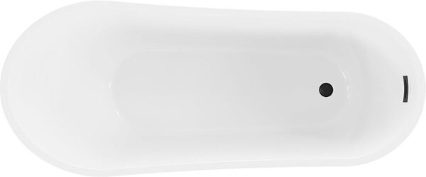 Luxury Alta szabadon álló fürdökád akril 170 x 75 cm, fehér, leeresztö fekete - 52141707500-B Térben álló kád