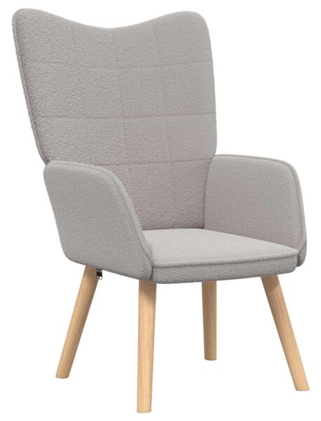 Karosszék Világosszürke 62 x 67 x 95,5 cm Sherpa szövet