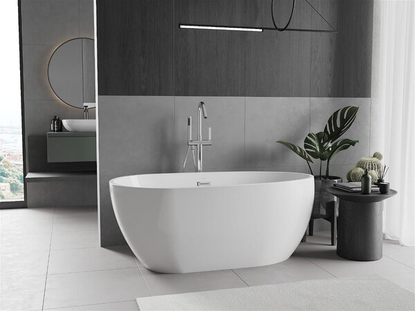 Luxury Eos szabadon álló fürdökád akril 170 x 80 cm, fehér - 52471708000 Térben álló kád