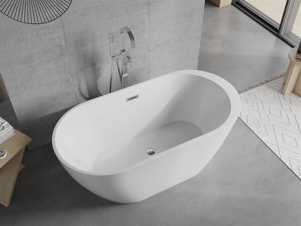 Luxury Livia szabadon álló fürdökád akril 150 x 75 cm, fehér - 52591507500 Térben álló kád