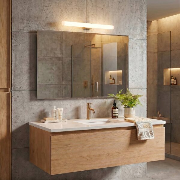 ORION LED tükör lámpa Visagist, antik sárgaréz tartó, Bronz / antik sárgaréz, Nappali / Étkező, fém, Modern