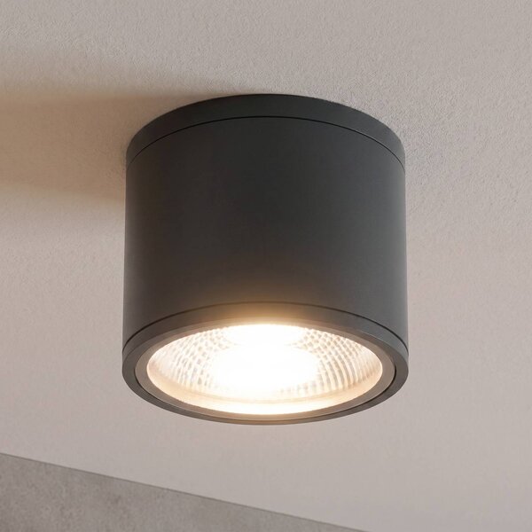 ORION LED mennyezeti spotlámpa Sputnik IP65 Ø 14,5 cm, Fekete, Fürdőszoba, Alumínium, Modern