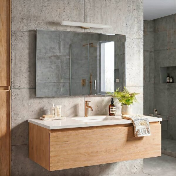 ORION LED tükör lámpa Visagist, antik sárgaréz tartó, Bronz / antik sárgaréz, Nappali / Étkező, fém, Modern