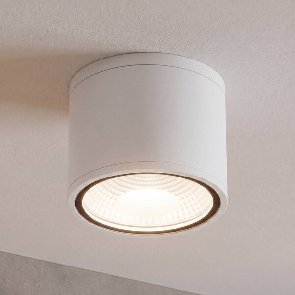 ORION LED mennyezeti spotlámpa Sputnik IP65 Ø 14,5 cm, Fehér / opál, Fürdőszoba, Alumínium, Modern