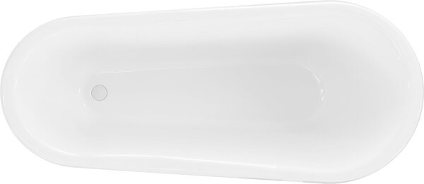Luxury Retro szabadon álló fürdökád akril 170 x 75 cm, fehér, láb fehér - 53251707500-20 Térben álló kád