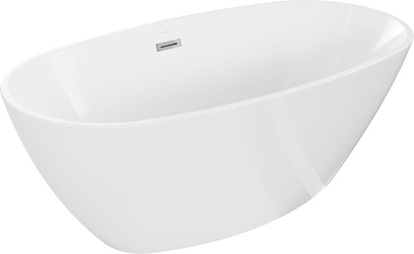 Luxury Eris szabadon álló fürdökád akril 155 x 80 cm, fehér - 53441558000 Térben álló kád