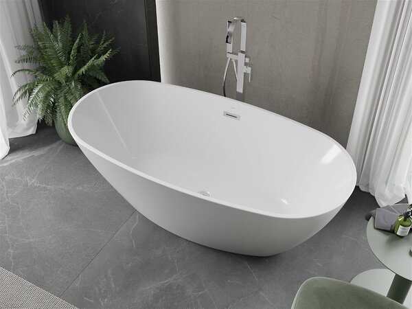 Luxury Eris szabadon álló fürdökád akril 170 x 85 cm, fehér - 53441708500 Térben álló kád