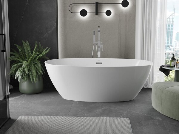 Luxury Eris szabadon álló fürdökád akril 170 x 85 cm, fehér - 53441708500 Térben álló kád