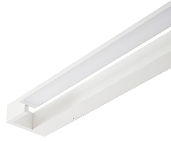 Arcchio LED fali világítás Jora, 90 cm, fehér, forgatható, IP44, Fehér / opál, Fürdőszoba, Alumínium, Modern