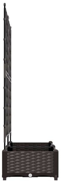Kerti cserép 2 db Barna 80 x 40 x 125,5 cm PP