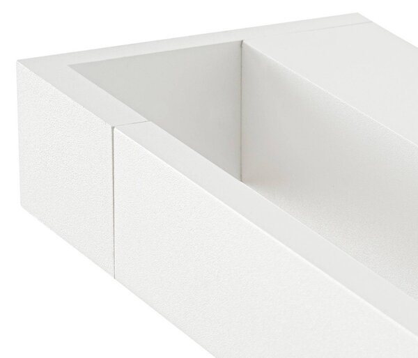 Arcchio LED fali világítás Jora, 90 cm, fehér, forgatható, IP44, Fehér / opál, Fürdőszoba, Alumínium, Modern