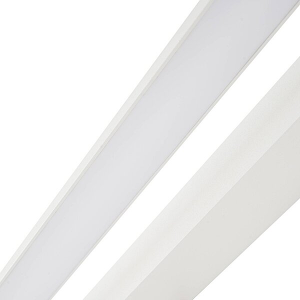 Arcchio LED fali világítás Jora, 90 cm, fehér, forgatható, IP44, Fehér / opál, Fürdőszoba, Alumínium, Modern