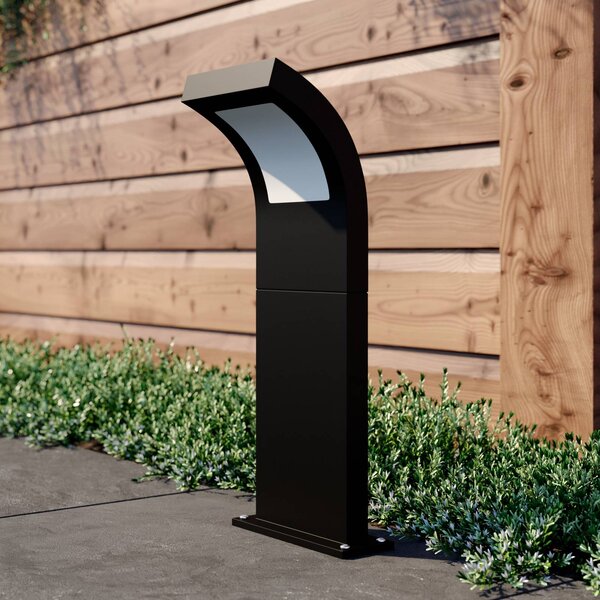 Arcchio Advik LED ösvény lámpa, IP65, 60 cm, antracit, fém, Fekete, Alumínium, Modern