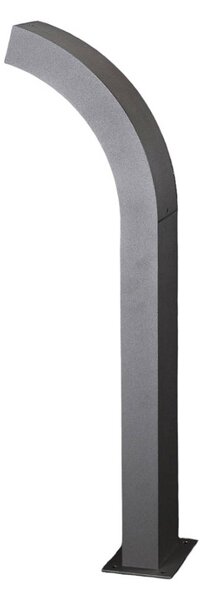 Lucande LED állólámpa Lennik, 60 cm, antracit, fém, Fekete, Alumínium, Modern