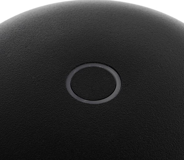 Lindby LED asztali világítás Arietty, fekete, dimmelhető, IP65, dimmelhető, Fekete, Nappali / Étkező, Alumínium, Modern