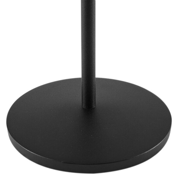 Lindby LED tölthető asztali világítás Esali, fekete, fém, IP65, dimmelhető, Fekete, Nappali / Étkező, Alumínium, Modern