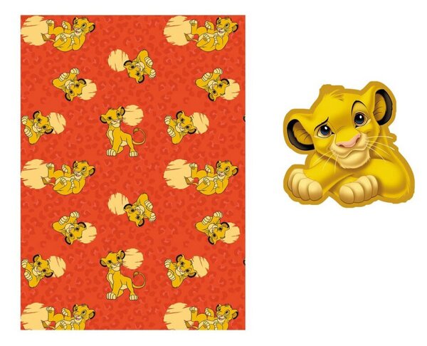 Disney Az Oroszlánkirály polár takaró és forma párna szett