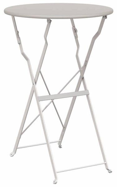 Bisztróasztal Bézs Ø 50 x 71 cm Porfestett acél