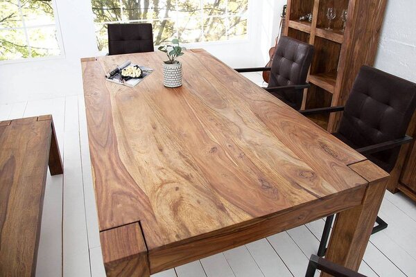 Étkezőasztal masszív Timber 160 cm - raktáron